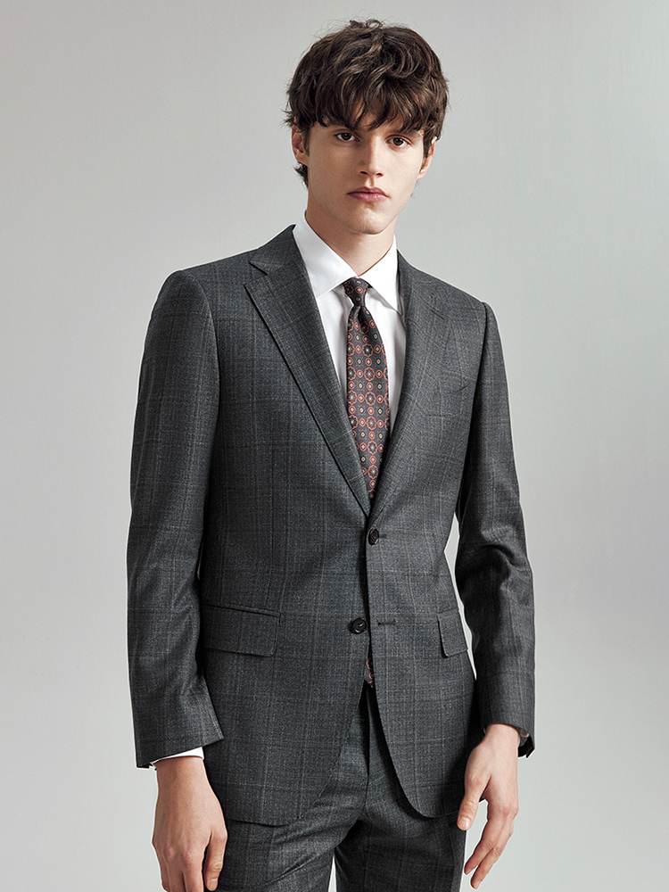 Men Formal Wear With Blazer - 100% Wool Suits For Men Slim