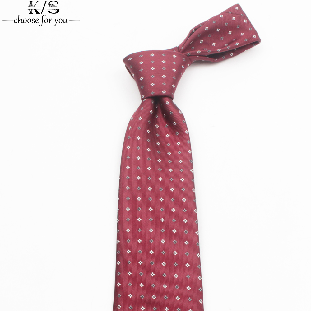 Men's Tie 8cm Stripe Dot Neckt - Men Formal Wear Blue 评论和价格