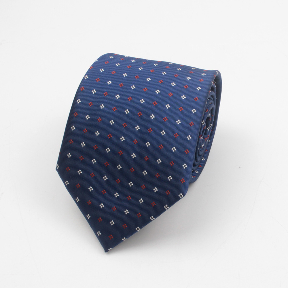 Men's Tie 8cm Stripe Dot Neckt - Men Formal Wear Blue 评论和价格