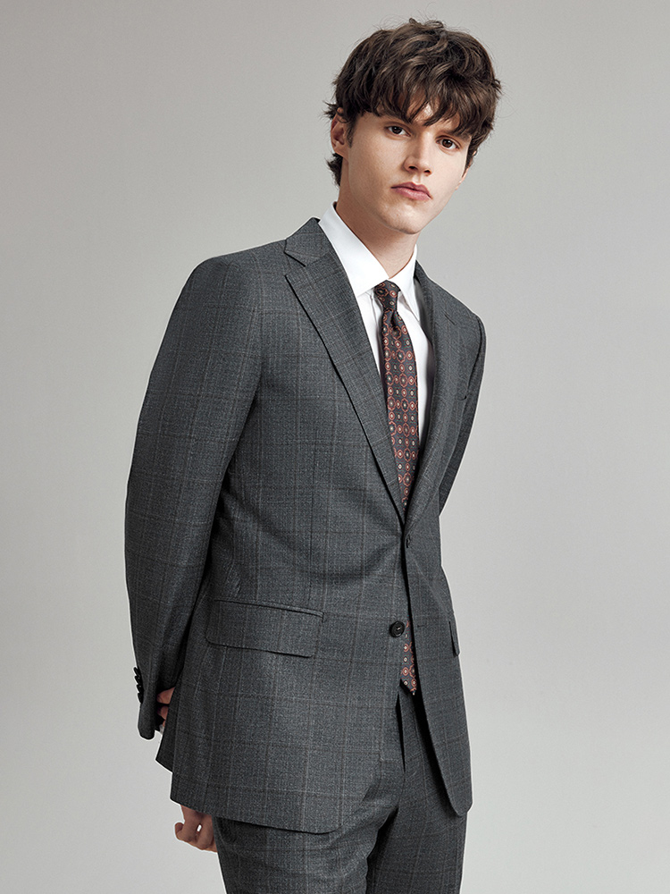 100% Wool Suits For Men Slim F - Men Formal Wear With Blazer 评论和价格