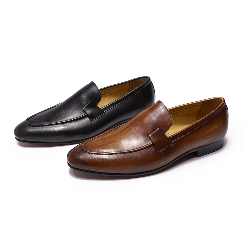 Autumn Summer Style Mens Loafe - Men Formal Wear Brown 评论和价格