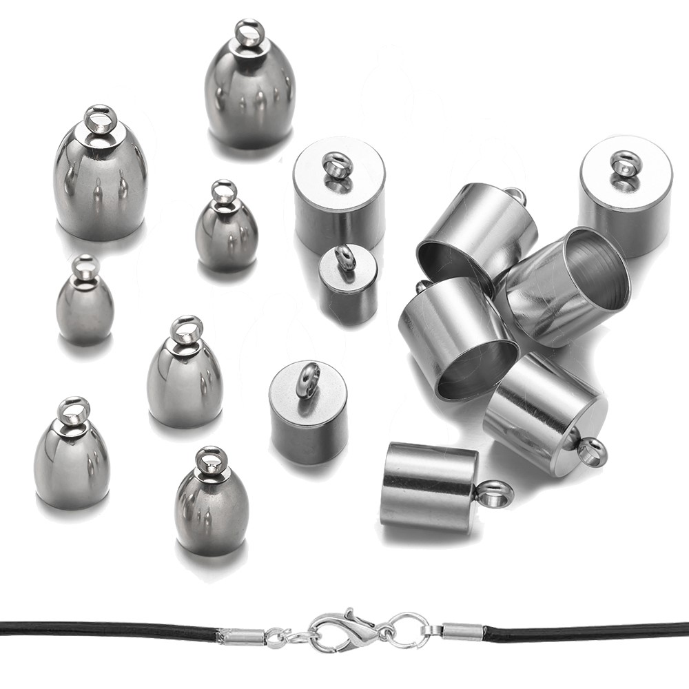 20pcs Tube End Caps Stainless  - Patent Leather Oxford 评论和价格