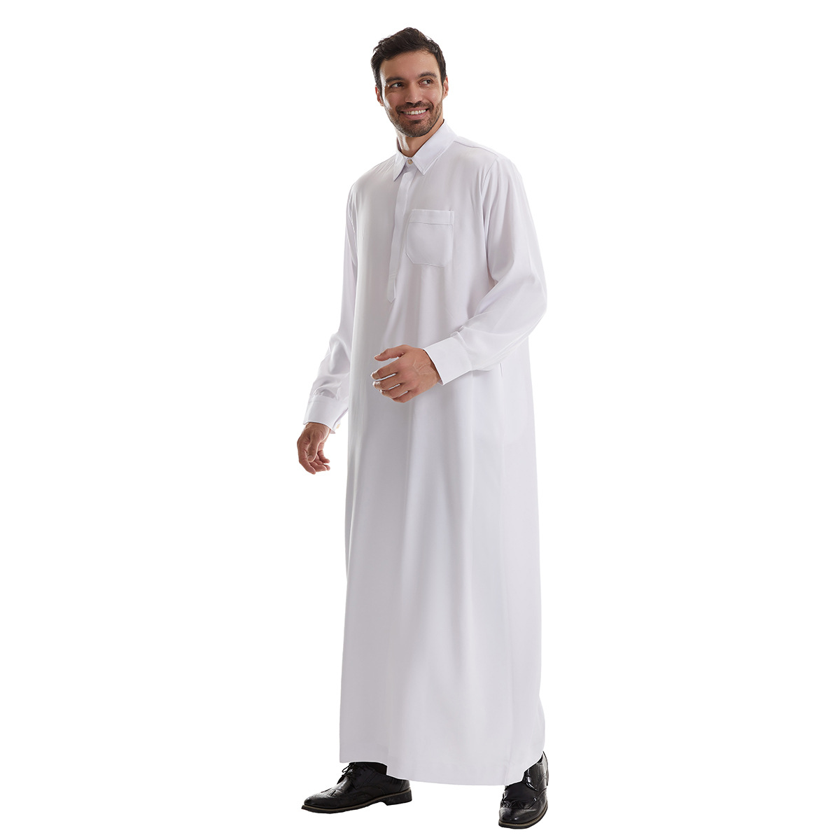 Men Jubba Thobe Mens Long Shir - Arabic Formal Wear Men 评论和价格