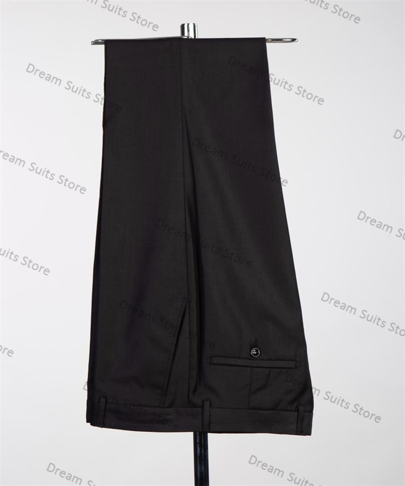 Black Men Suit Set 2 Piece Bla - Formal Wear For Men Black Suit 评论和价格