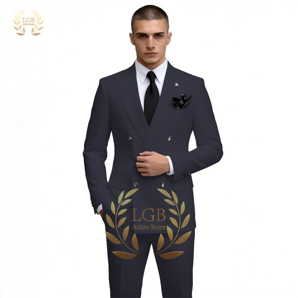 Men's White Double Breasted Su - Men Formal Wear With Blazer 评论和价格