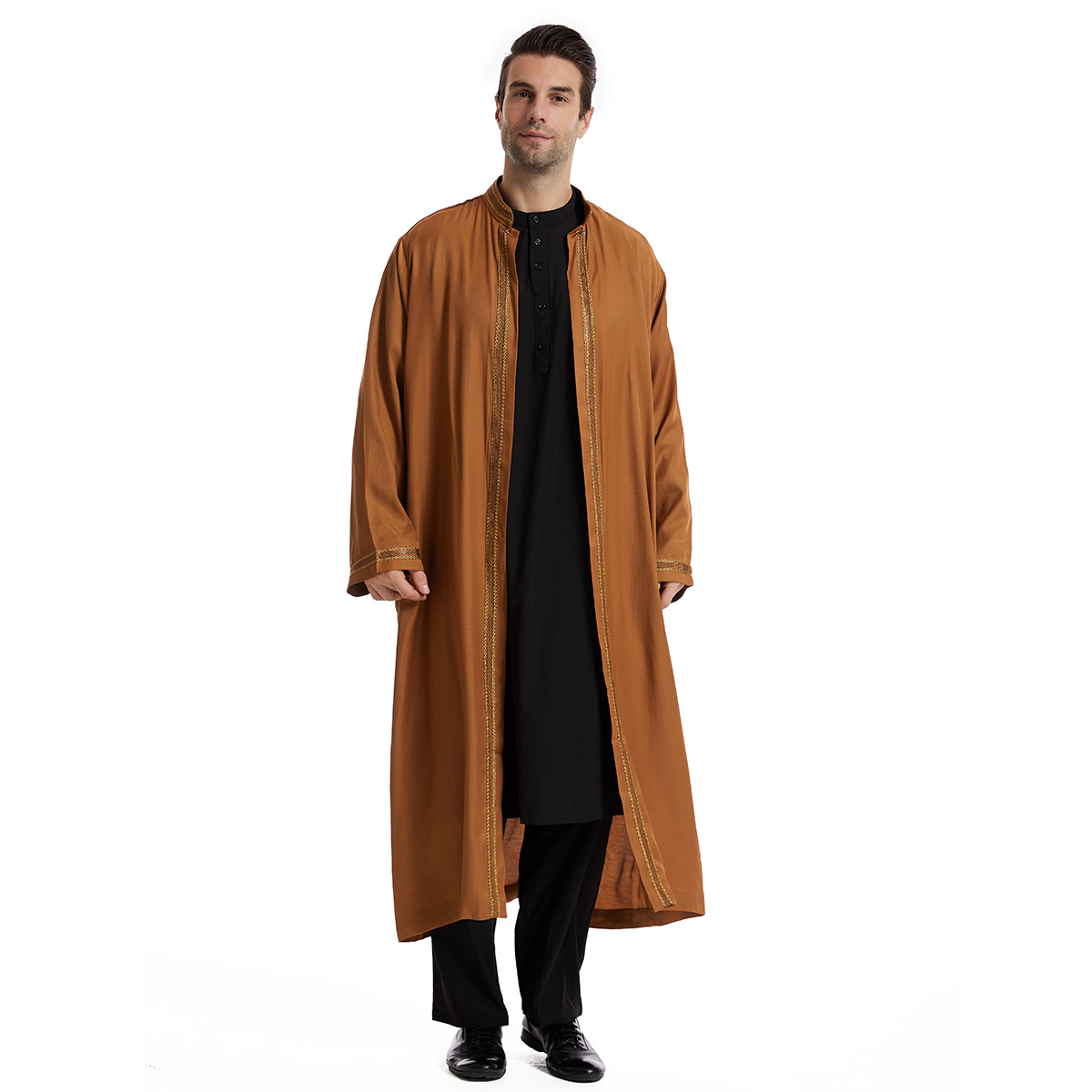 Thobe for Men Abaya Islamic Cl - Arabic Formal Wear Men 评论和价格