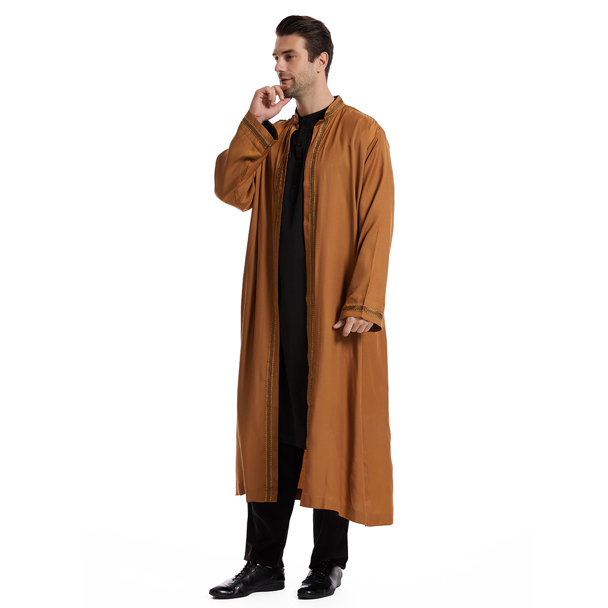 Thobe for Men Abaya Islamic Cl - Arabic Formal Wear Men 评论和价格
