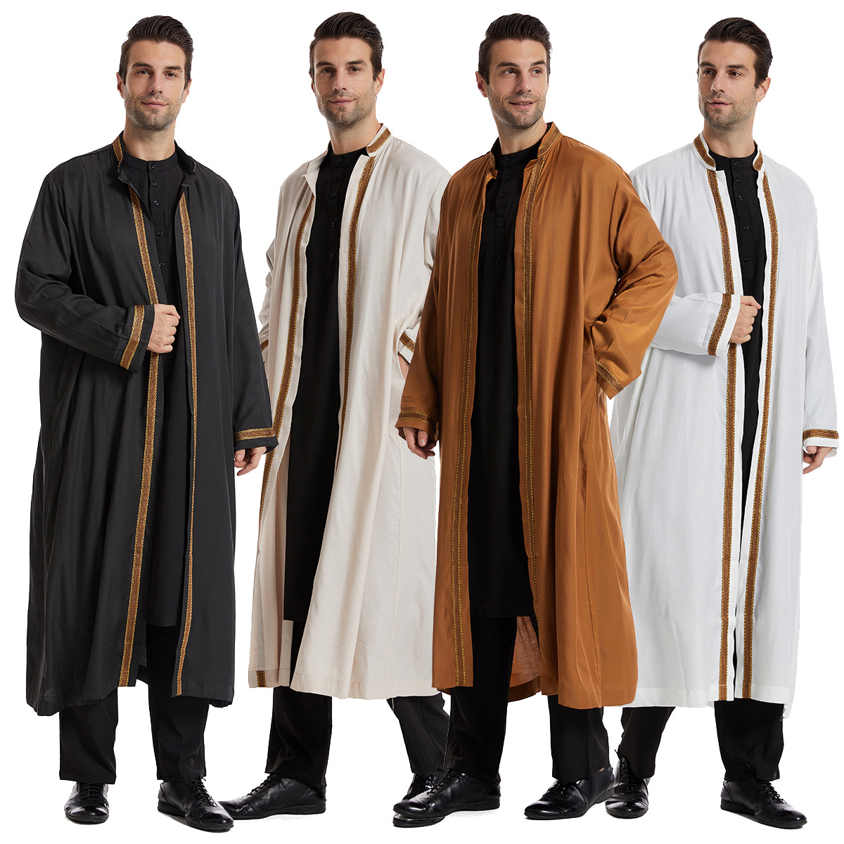 Thobe for Men Abaya Islamic Cl - Arabic Formal Wear Men 评论和价格