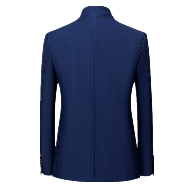 2026 Men's Chinese Style Long  - Men Formal Wear Blue 评论和价格