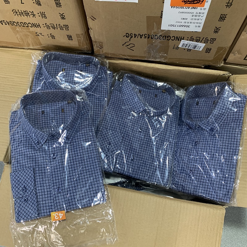 Comfortable Cotton Plaid Long  - Men Formal Wear Blue 评论和价格