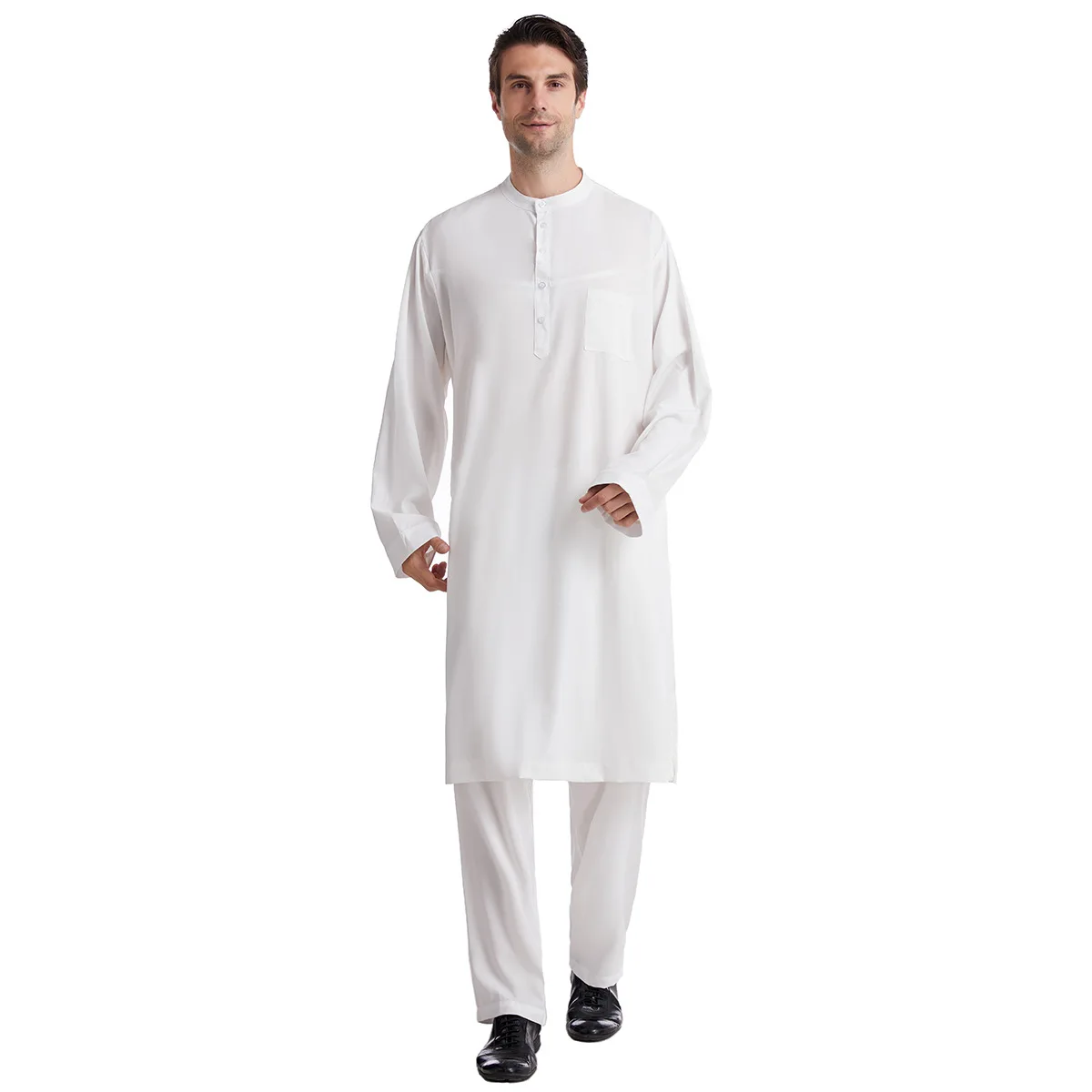 Muslim Men Jubba Thobe 2 Pice  - Arabic Formal Wear Men 评论和价格