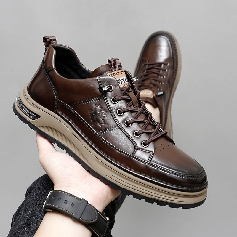 Luxury Genuine Leather Mens Ca - Men'S Luxury Formal Wear 评论和价格