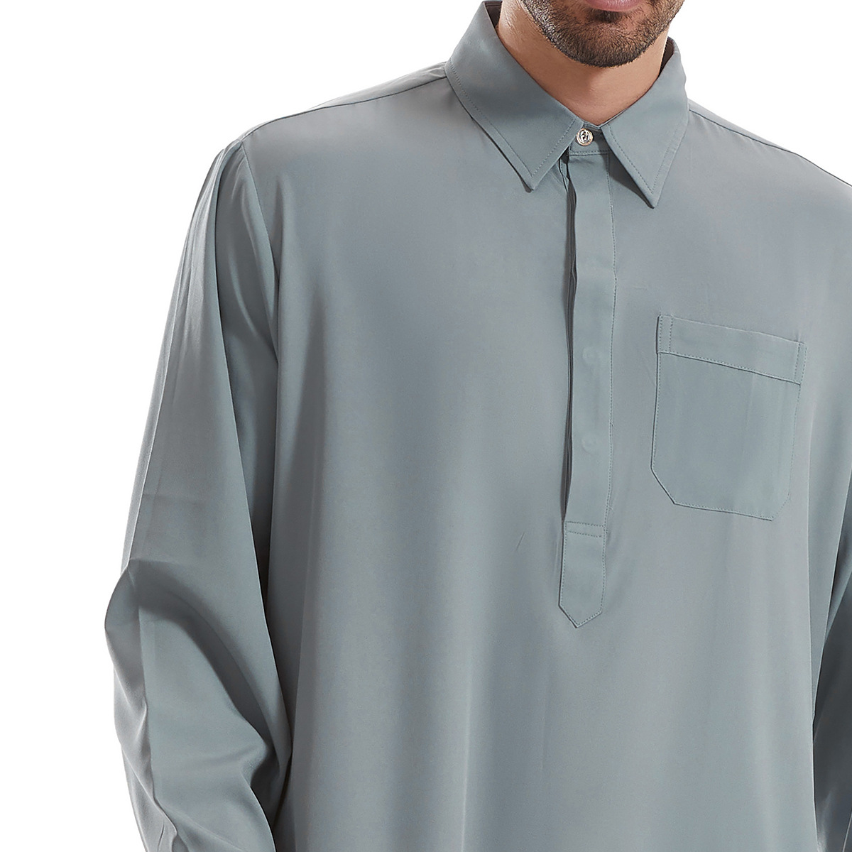 Men Jubba Thobe Mens Long Shir - Arabic Formal Wear Men 评论和价格
