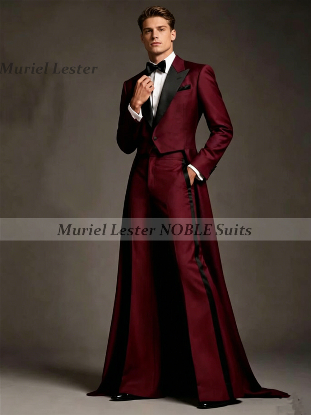 Unique Design Suit Men Long Bl - Unique Men'S Formal Wear 评论和价格