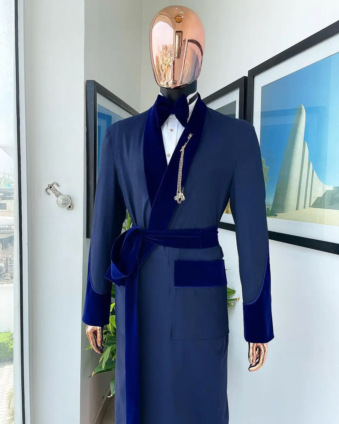 Tailor Made Royal Blue Men Sui - Men Formal Wear Blue 评论和价格